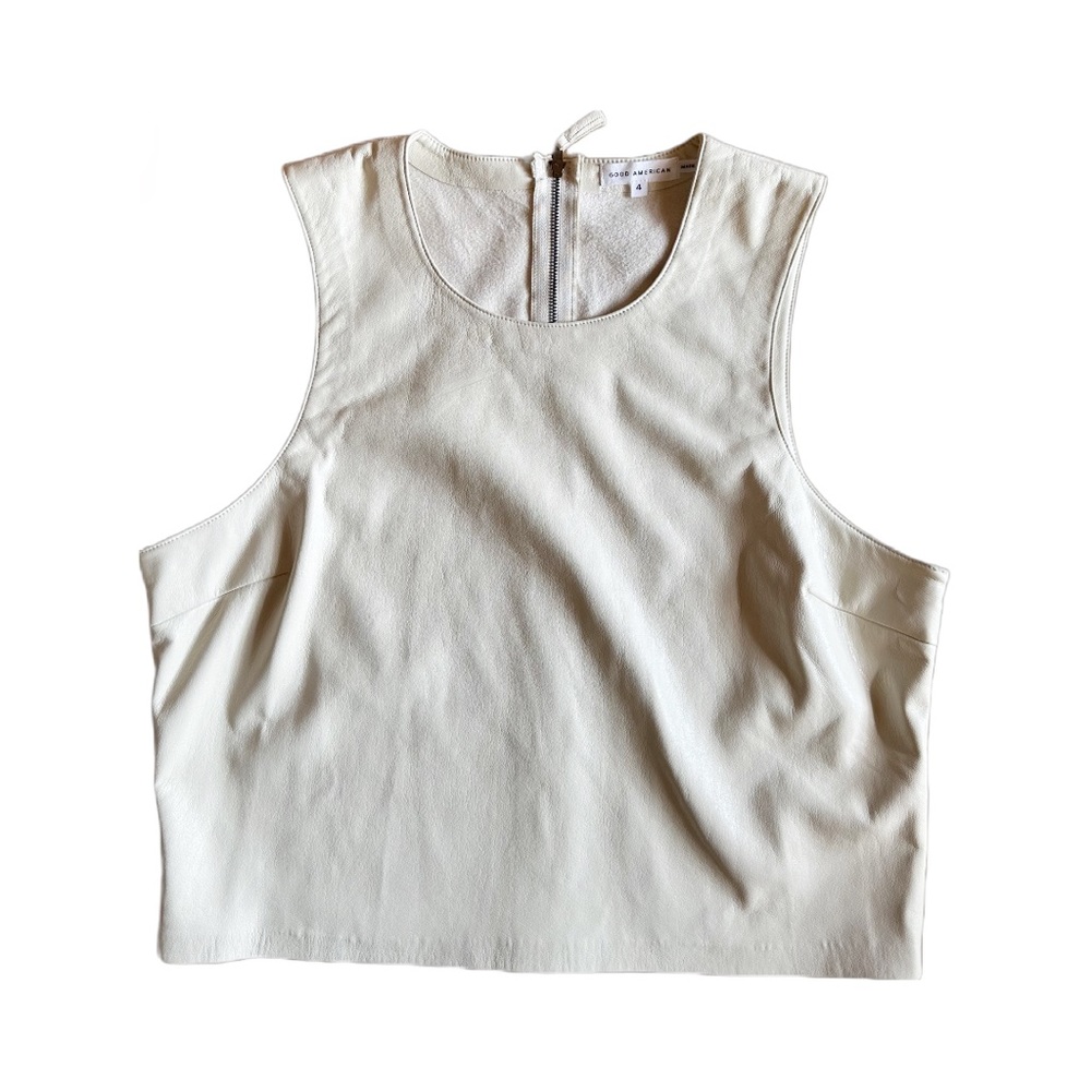 Good American Better Than Leather Top | Size XL/GA Size 4 | Excellent Condition